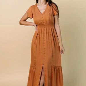 Baltic Born Stein Swiss Dot Maci Dress Amber